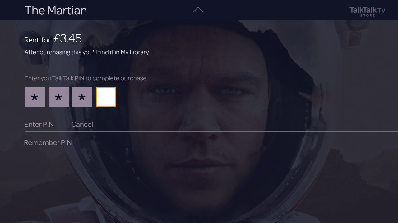 The Martian Rent PIN 4