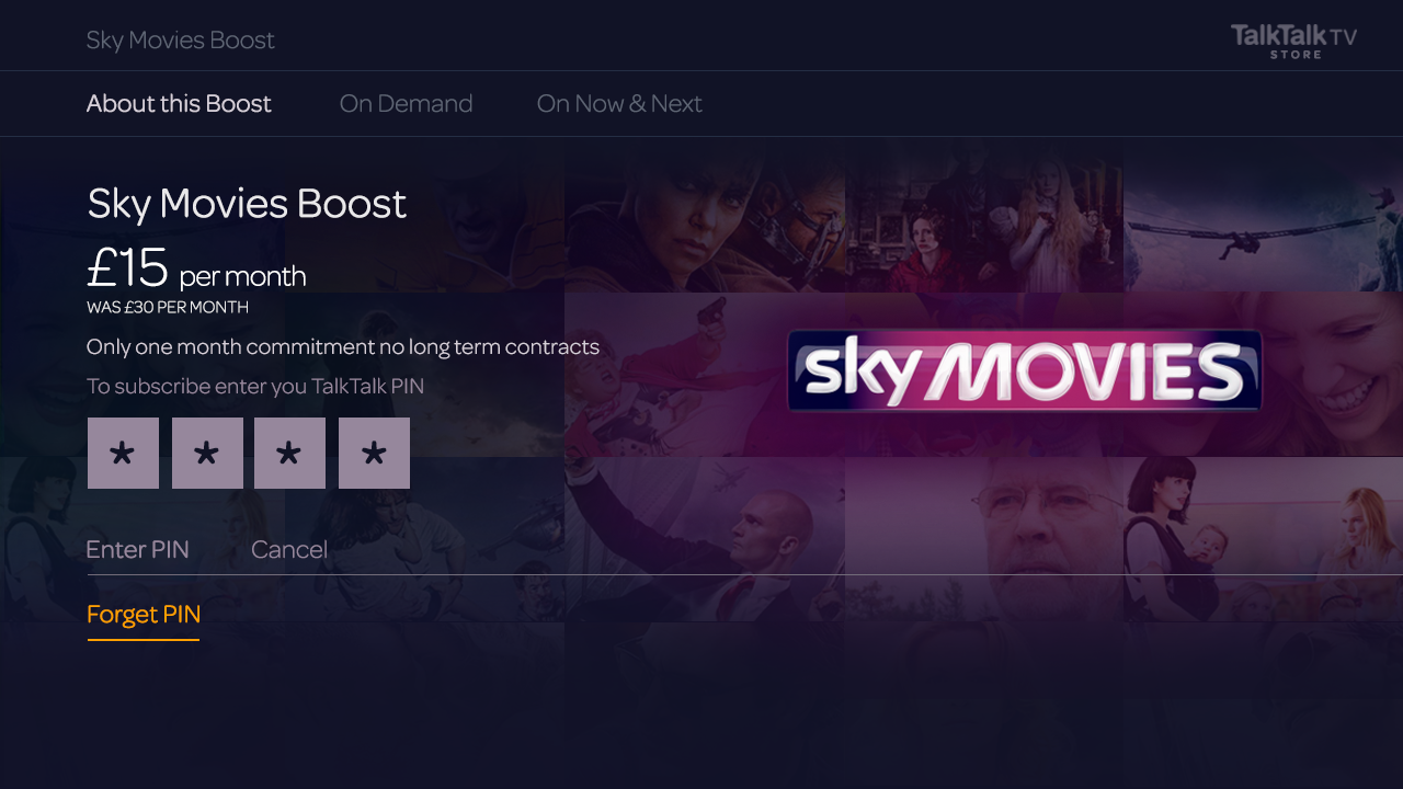 Sky Movies About This Boost Forget PIN