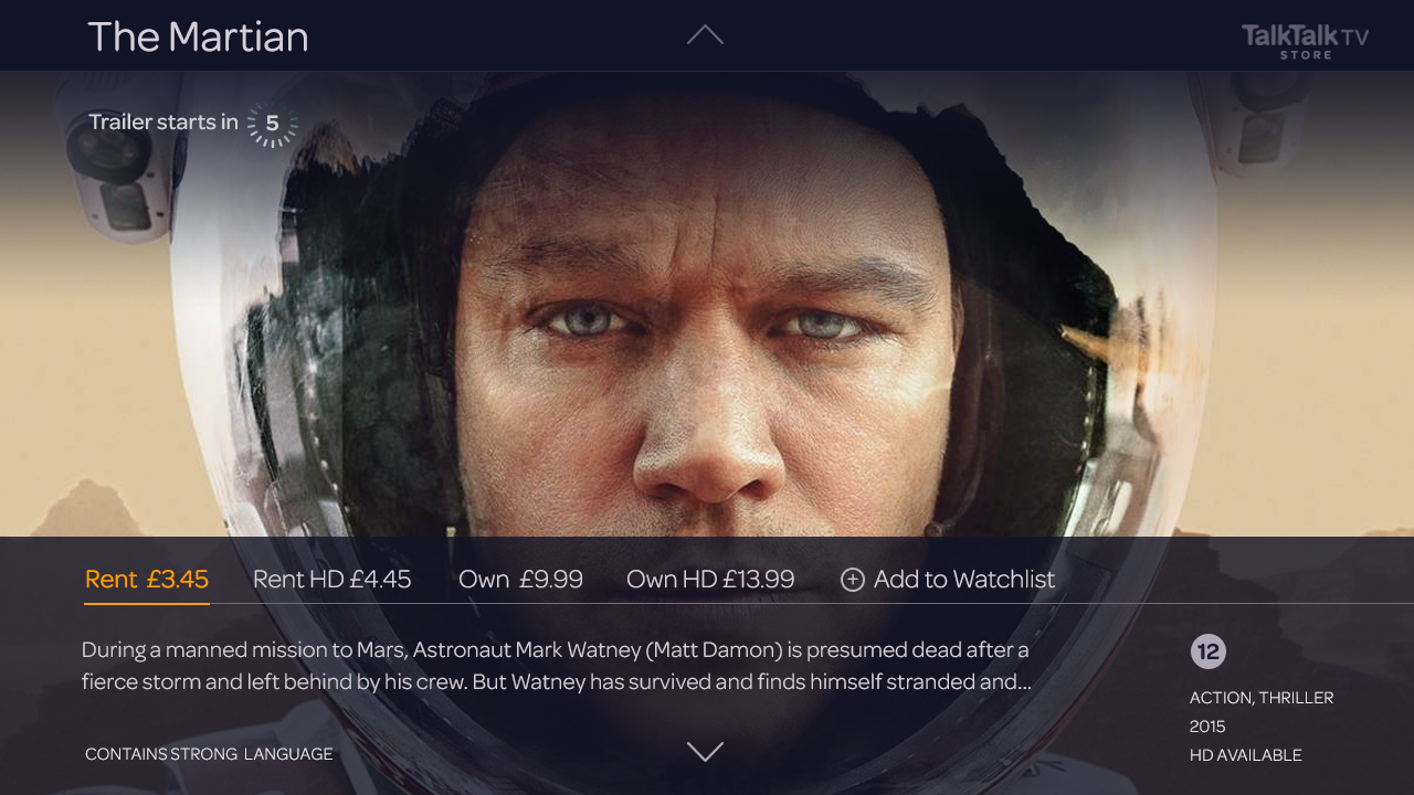 The Martian Trailer Starts In 5