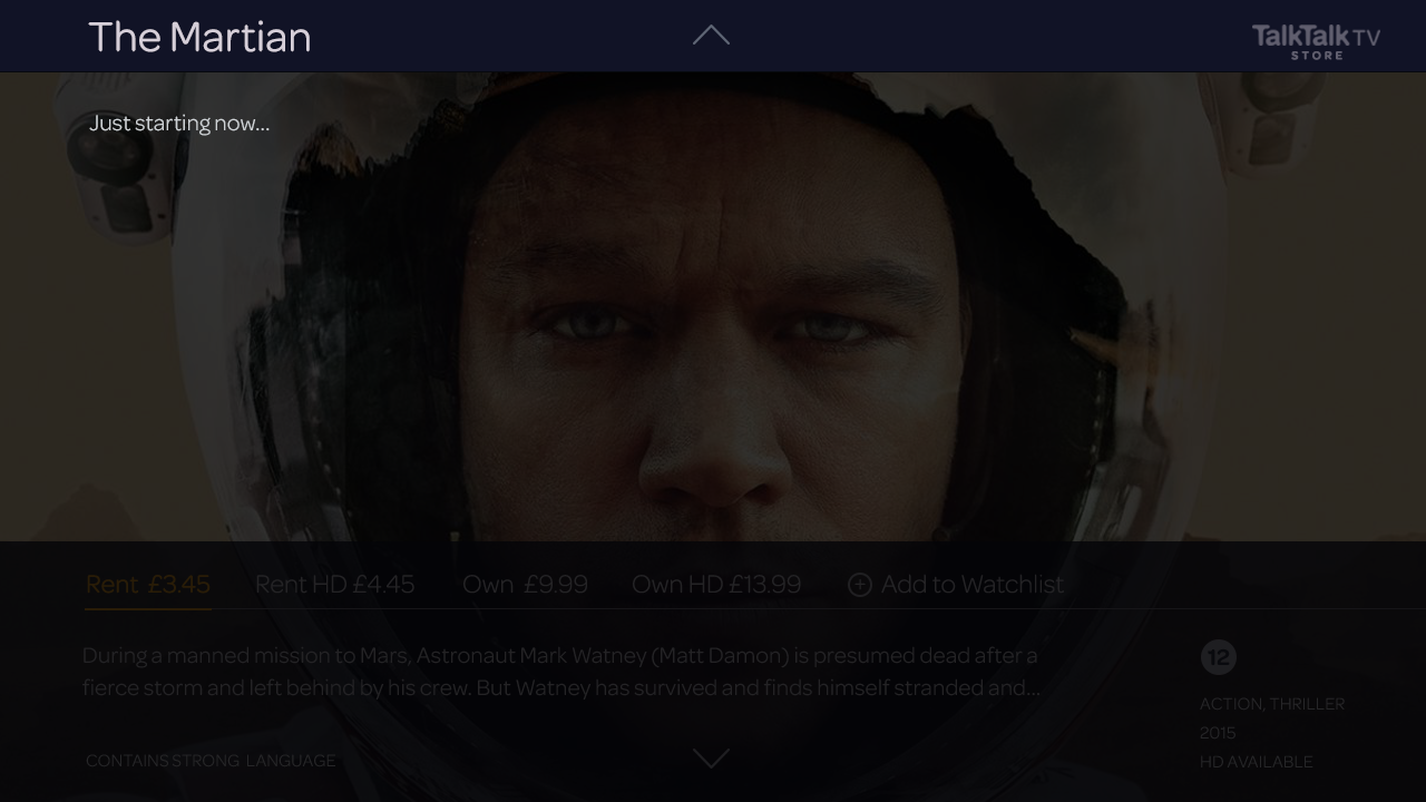 The Martian Trailer Starting