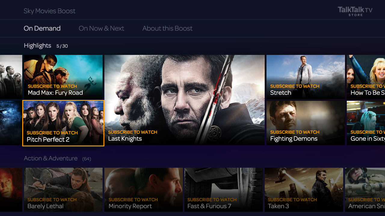 Sky Movies On Demand Highlight 5