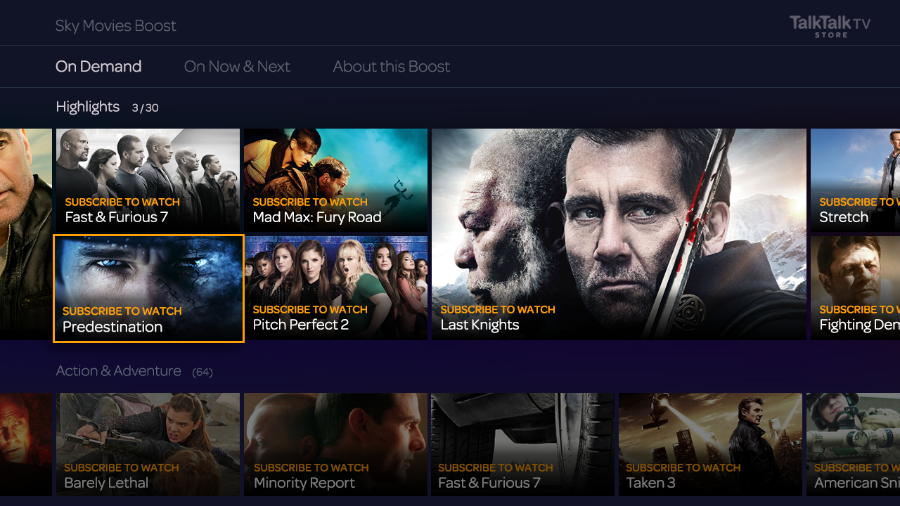 Sky Movies On Demand Highlight 3