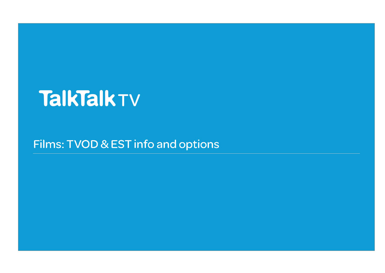 UX MyTalkTalkTV ISP Area